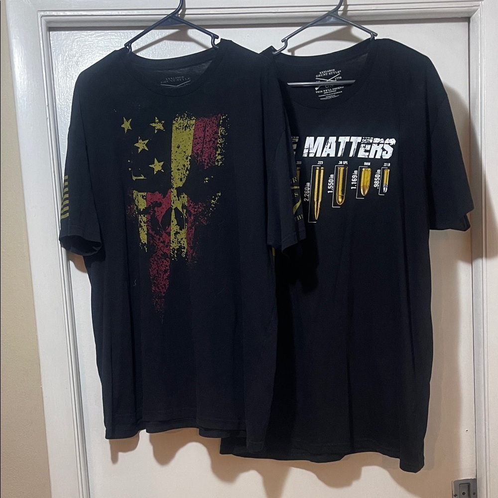 Grunt Style Black Graphic Tees xxxl